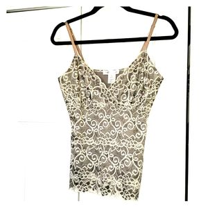 Camisole-style Lacy Grey Top